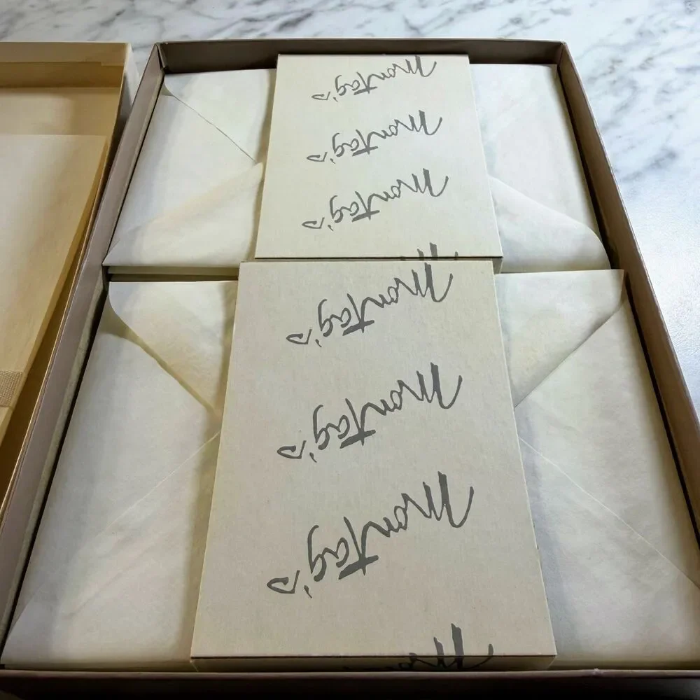 Vintage Montag's Dearest Boxed Stationery Set, Near Complete